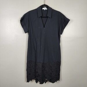 Pearl Lela Rose collar shift dress, black, size S, nwot